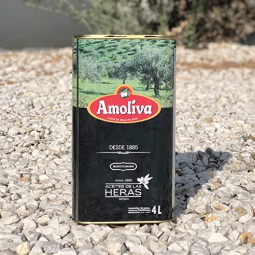 AMOLIVA, Aceite de Orujo de Oliva, Lata de 4L para cocinar y freír