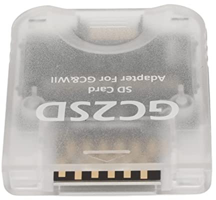 Micro SD Card Adapter Reader, For Gamecube Wii Micro Storage Card Adapter, Professional Card Reader Adapter Game Console GC2SD Card Reader Adapter (Transparent)