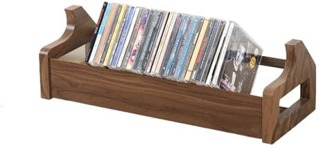 Lckxuan Scheibe Ablage/Halter Massivholz Schreibtisch CD-Lagerung Display-Ständer CD-Ständer Blu-ray Disc DVD Sammelständer DVD/CD-Rack (Farbe: A)