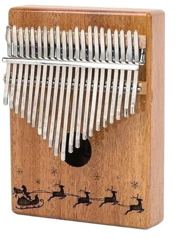 Anfänger Kalimba Palisander-Daumenklavier 21 Tasten für Anfänger niedliches Instrument tragbar professionelles Instrument chromatisches Daumenklavier (Color : 21-tone blossom)