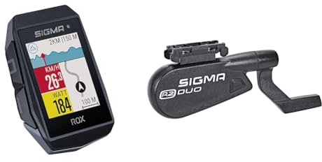 Sigma Sports Sigma Rox 11.1 Evo Hr Se Fahrradcomputer & Zubehör, R2 Duo Speed/Cadence Combo Sender (Ant+/Bluetooth Smart), Schwarz