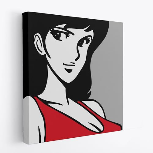 Artis Laboratory Lupin Margot 50x50cm Riproduzione Artistica - Quadro su Tela in Cotone con Telaio, Pronto da Appendere, Quadri Moderni Soggiorno, Arredo Casa Ufficio, Eco-Friendly, Made in Italy