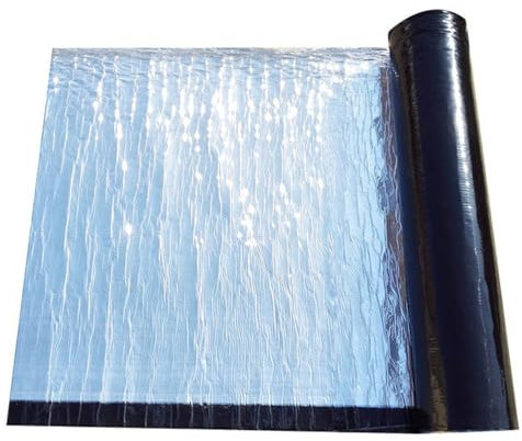IHAHU Dachbahn Selbstklebend, Bitumen Dach Reparaturband Dicke 1.60 mm Selbstklebendes Alufolie Dichtband für Leckreparaturen Dachrinnen Löcher Rohre(1x5.0 m(3.28 ft x 16.4 ft))