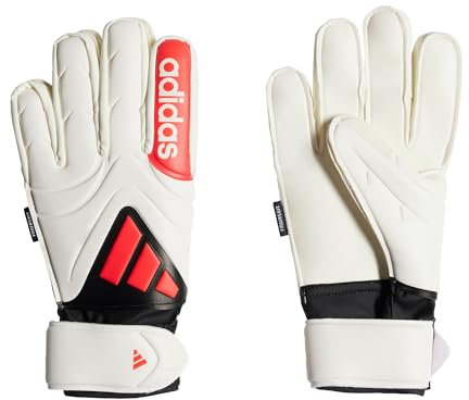 adidas Unisex Kids Copa Match Fingersave Kids Torwarthandschuhe White/Lucid Red/Black 6 1/2