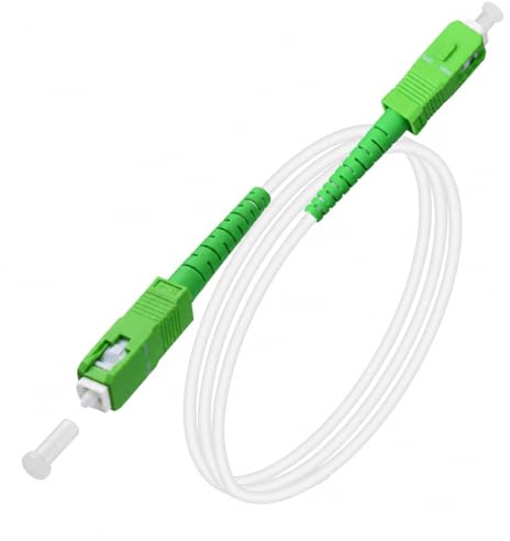 Speedoptic - Câble Fibre Optique Orange SFR Bouygues - SC/APC vers SC/APC - Rallonge Jarretiere (3 mètres)