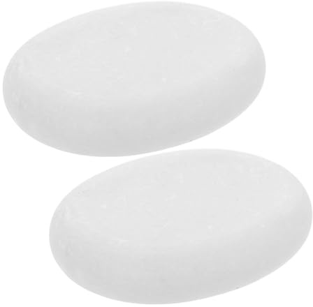 Ipetboom Piedras de Masaje de Mármol 2 Piezas, Compresas Frío-calor, Superficies Lisas Naturales, para Spa y Relajación Corporal, Aceite Esencial, para Bienestar y Alivio Muscular