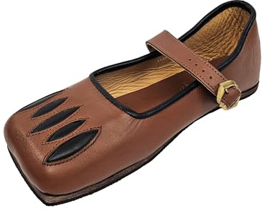 Vehi Mercatus Kuhmaulschuhe/Renaissance Schuhe Caspar- Leder- braun/schwarz oder schwarz/rot- LARP, Reenactment,Mittelalter