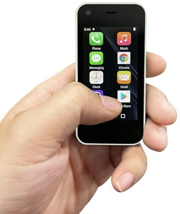 YOHOPE 3G Mini-Telefono, Smartphone per Bambini, Android 9.0, Quad-Core, 2 GB RAM, 16 GB ROM, 5,0 MP, Telefono Economico Senza Contratto (Bianco)