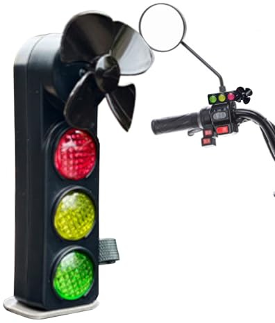 Generico Lampada LED per Moto - Piccola Lampada Per Il Traffico Per Veicoli Elettrici - Illuminazione Decorativa A Mulino A Decorativi per Bici Scooter Elettrici