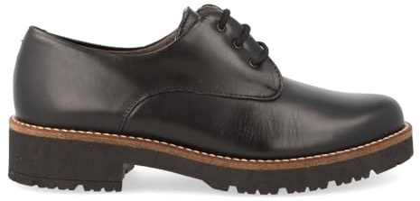 PITILLOS - Zapato Blucher Confort en Piel con Cordones 10781 para: Mujer Color: Negro Talla: 39