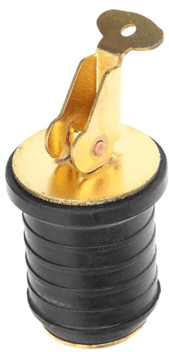 GAROZATION Professioneller Kajak Ablassstopfen aus Messing und Gummi Leichter und Tragbarer Lenzstopfen für Boot und Kajak als Zuverlässiges Zubehör