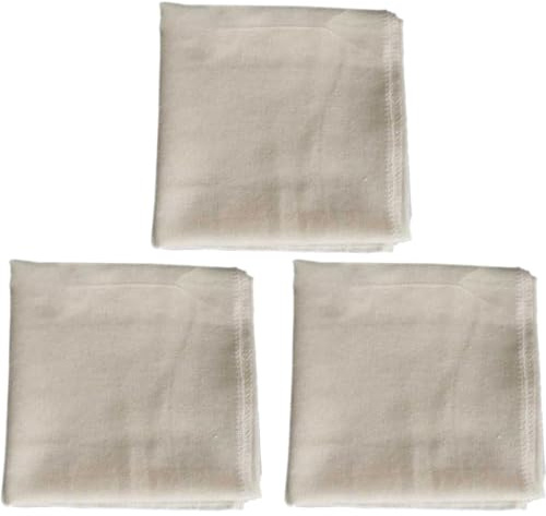 GOOHOCHY Paños de Queso Profesional 3 Piezas 95X95 CM, Tela Filtrante Reutilizable para Colar Yogur, Salsa y Caldo en Cocina Doméstica
