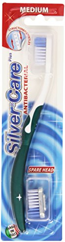 Silver Care - Spazzolino e Testina di Ricambio, Medio