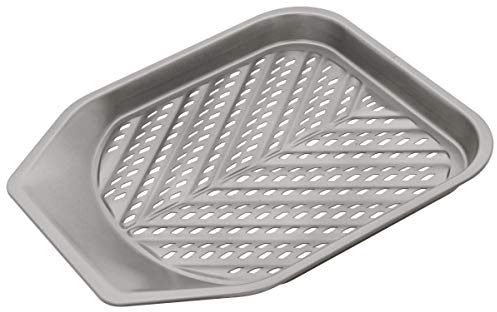 Judge Antihaft Pommes Backblech, Quadratisch, mit Perforiertem Boden, Spülmaschinenfest, 28 cm x 28 cm x 2,5 cm, Pommesblech für Backofen