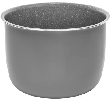 OLLAS GM Cubeta cerámica con Antiadherente tricapa Excélsior. Apta para ollas programables GM de 6 litros, Gris