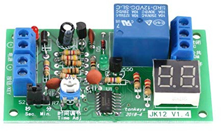 DC 12V Pantalla LED Digital Temporizador de Retardo Interruptor de Temporización Apagar Módulo de Relé