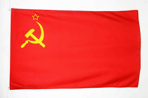 AZ FLAG Bandera de la URSS 150x90cm - Bandera ROJA - Comunista – SOVIÉTICA - Rusia 90 x 150 cm