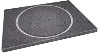 Piedra de piedra para pizza de 40 x 30 x 2 cm y pala de regalo, piedra volcánica etnea, placa lijada para horno para la cocción de pizzas, pan y postres, Etna Stone & Design