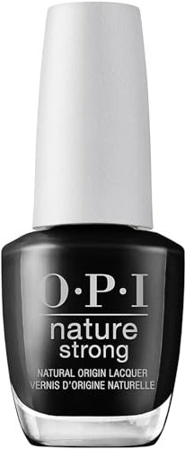 OPI Nature Strong Nagellack Onyx Skies – langanhaltender Nagellack mit veganer, innovativer Formel mit natürlichen Inhaltsstoffen – für glänzende Nägel in sattem Schwarz
