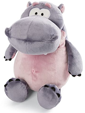 NICI Kuscheltier Nilpferd DJ Nilbert 50cm – Nachhaltiges Plüschtier Nilpferd für Mädchen, Jungen & Babys – Flauschiges Stofftier Nilpferd zum Kuscheln & Spielen – Schmusetier der Wild Friends