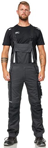 PUMA Work WEAR Premium Latzhose mit vielen Taschen und extra verstärktem Nylon Gewebe - Gr. 48