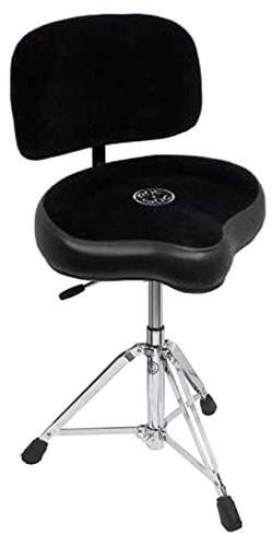 ROC-n-Soc Gaslift-Drumhocker Sattel-Sitz + Lehne Schwarz