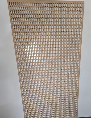 LaserKris Dekoratives Sichtschutzgitter für Heizkörperschrank, Wand, perforiert, 6 mm dicke MDF-Platte (1200 x 610 mm), H20-Muster