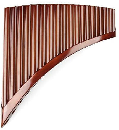 20 Pfeifen E-Taste Panflöte Hochwertige Panflöte Holzblasinstrument Bambus-Panflöte Anfänger Panflöte (Color : Right-hand)
