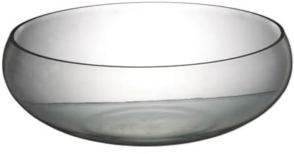 Xumh2024-3 Fish Tank Large Glass Fish Tank Wide Diameter Bowl-shaped Fish Tank Transparent Turtle Tank Desktop Decoration Hydroponic Plant Container Planter for Desktop Display(L)