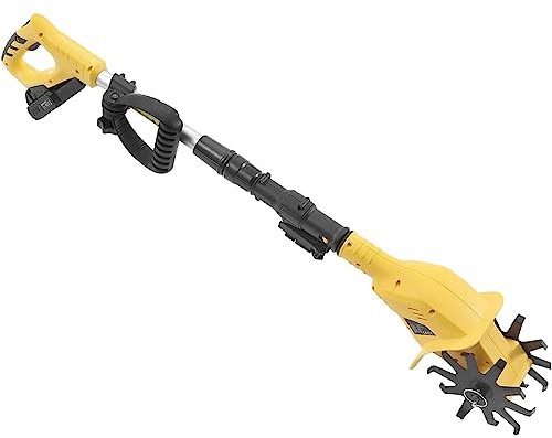 Handheld Battery Powered Rototiller - Tiller Cultivator, Cordless Electric Garden Farm Tool for Farm, Park, Garden - Turn Soil, Weed with Ease!