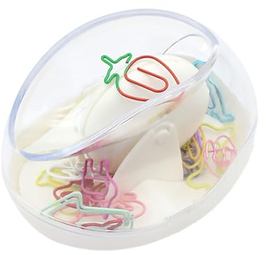 Hapivida Support de Trombone Magnétique, Distributeur de Trombone Transparent, Boîte de Rangement pour Trombones, Agrafes, Punaises, Pinces à Cheveux pour Bureau, école, Bureau (1Pcs)