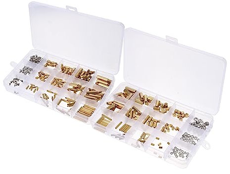 BELLIFFY Edelstahlschrauben-set Mit Motherboard-abstandshaltern Pcb-schrauben Und Maschinenschrauben Für Elektronik Und Computerplatinen in Kunststoffbox