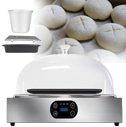 CHIPEL Fermentatore Elettrico for Pasta, Pane fermentato, fermentatore for natto, umidità e Temperatura Regolabili, Timer 99 Ore, Macchina for Lo Yogurt, Display LED(Doublelayer)