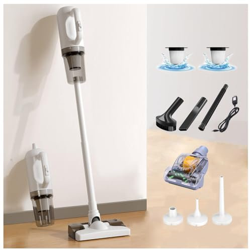 LRF-yxkj Aspira E Lava Pavimenti Casa 5 in 1 Portatile, 200ml Serbatoio dell’acuqa, Aspira Lava Asciuga Pavimenti per Pulizia Domestica/Capelli/Polvere/Lavapavimenti