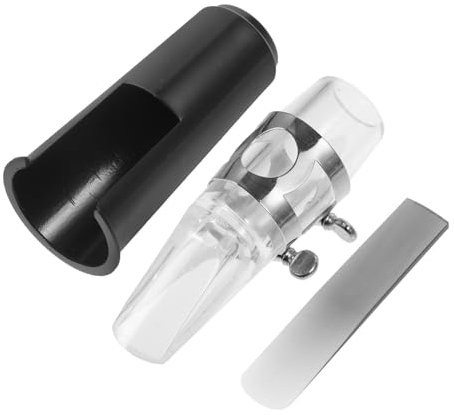 Yardwe Saxophon Ersatz-kit Mit Schutzkappe Ligatur Und Rohrblatt Abs Metall Langlebiges Saxophon Zubehör Musiker Transportabel Leicht