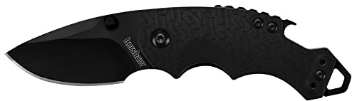 Kershaw Men's Shuffle-Black Folding Knife/Multi-Tool, svart, 15,2 x 7,6 x 5,1 cm 82 g