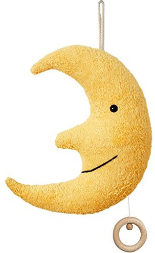 Efie Bio Spieluhr Mond – Bio-Baumwolle (kbA), Made in Germany, GOTS-zertifiziert – Melodie (LaLeLu)