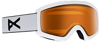 Anon Herren Snowboardbrille Helix 2.0 Non Mirror, White/Amber, One Size, 18529100123
