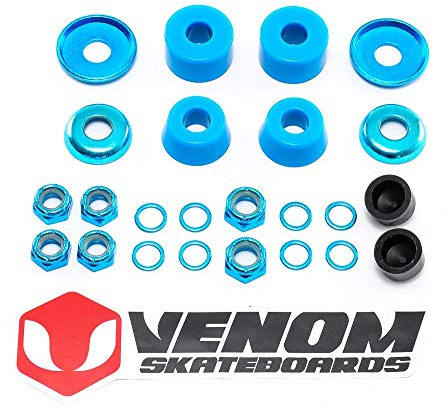 Venom Skateboards trucks universal bussning och muttrar ombyggnadssats – cylinder – medium 90a