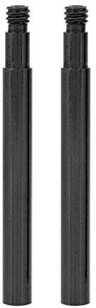 Bnineteenteam Aluminum Alloy Bicycle Valve Extender, 2 Pcs 60mm Presta Inner Tyre Valve Extension, Black, for Road Bikes, Mountain Bikes, and Urban Commuting