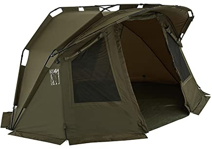 Westlake Fragment 2 Man Bivvy Fishing Tent with Detachable Peak & Internal Groundsheet, Easy to Pitch, Durable, Waterproof Shelter for Two People, All Year Round Use Includes Carry Bag, 10'000mm HH