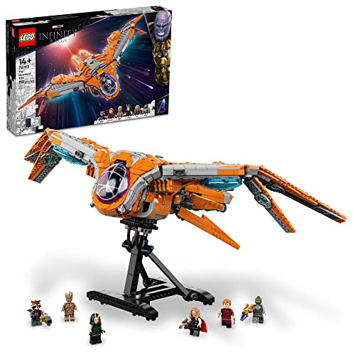 LEGO Marvel The Guardians’ Ship 76193 Space Battleship Building Kit; 6 Minifigures Include Star-Lord and Thor; New 2021 (1,902 Pieces)