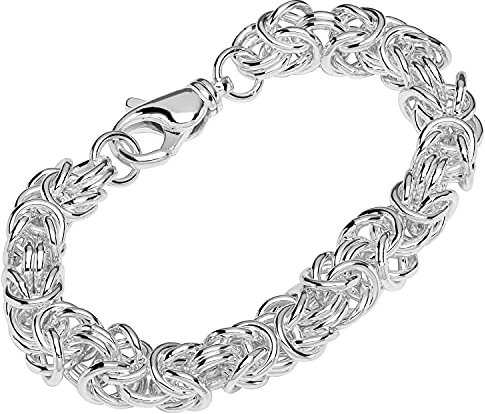 NKlaus Armband 925 Sterling Silber 22cm Königskette rund Herren designer Armbandkette 12235