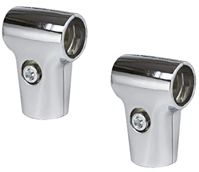 2 X 32mm (T - Style Pair) Display Rack Clamp Tee Rod Pole Support Bracket Connector Inner Diameter 32mm/1.25inch Strong Hold for The Drying Rack Scaffold Composite Pipe Fittings Tube Pack of 2