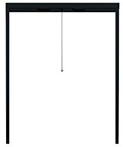APANA - Fliegengitter Rollo für Fenster bis 190 cm x 200 cm - ausziehbarer Insektenschutz Fenster zum Zuschneiden gegen Fliegen, Insekten und Mücken - Insektenschutzrollo Fenster (Anthrazit)