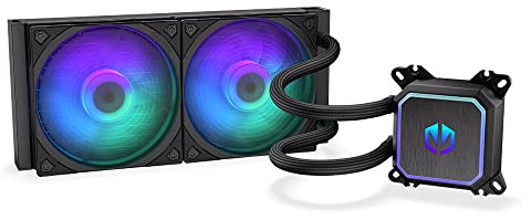 ENDORFY Navis F240 ARGB – AIO CPU-Wasserkühler, 240mm Radiator, PWM-Pumpe, 2x Fluctus 120 PWM ARGB Lüfter, Intel LGA 1700/1200/115x & AMD AM5/AM4