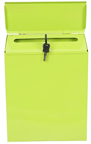 Cabilock Caja Buzón con Caja De Seguridad Accesorio De Carta Accesorio De Correo Buzón para Colgar En La Pared Buzón De La Casa De Campo Oficina Planchar Buzón De Quejas Estilo Americano