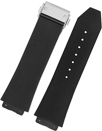 ADAARA Uhrenarmband für HUBLOT BIG BANG Silikon 25 * 19mm Wasserdicht Herren Uhrenarmband Kette Uhr Zubehör Gummi Uhrenarmband, 25-19mm, Achat