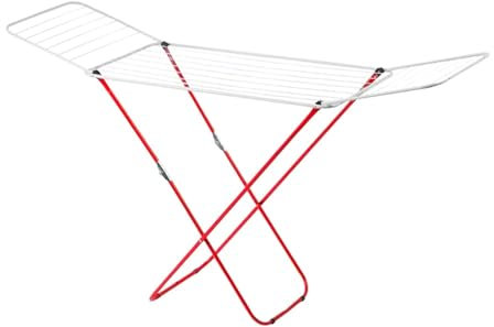 Super Mundo - Tendedero Plegable metálico con alas, tendedero Extensible, tenderetes de Ropa Plegables, 18 Metros de tendido(Metal)