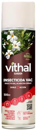 Insecticida vac doble accion 500ml - Vithal Garden. Insecticida-acaricida. Eficaz contra pulgones, mosca blanca, cochinillas y araña roja. Listo para usar